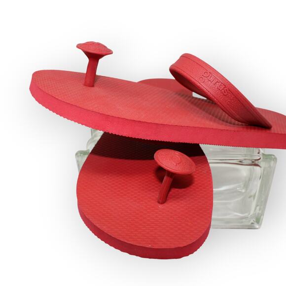 NEW Large (M9/10~W12) GURUS FlipFlop RED Eco Sandals - Picture 10 of 13